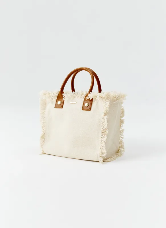 Porto Cervo Beige Tote sold by Melissa Odabash