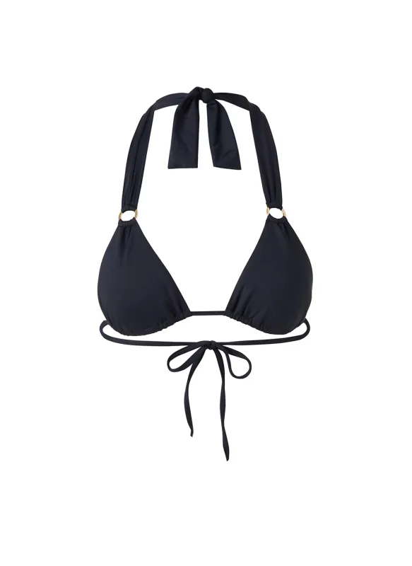 Caracas Black Bikini Top sold by Melissa Odabash