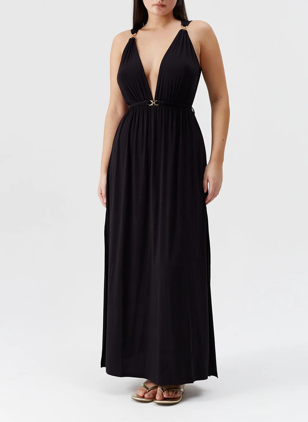 Harper Black Dress sold by Melissa Odabash product image thumbnail 5