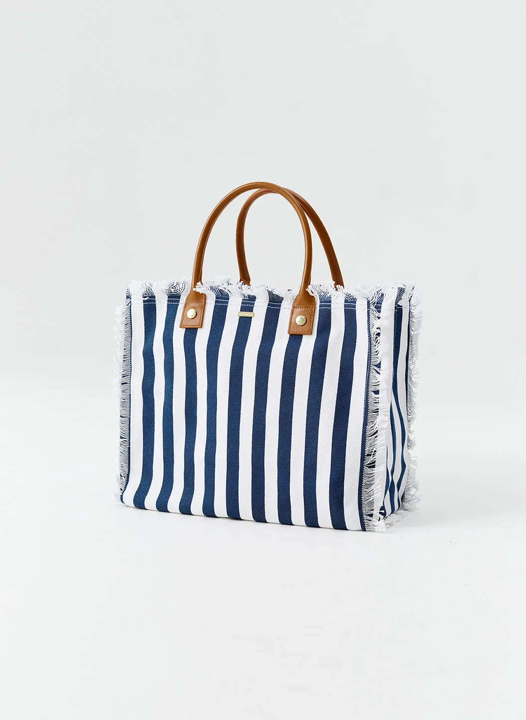 Cap Ferrat Navy Nautical Tote sold by Melissa Odabash