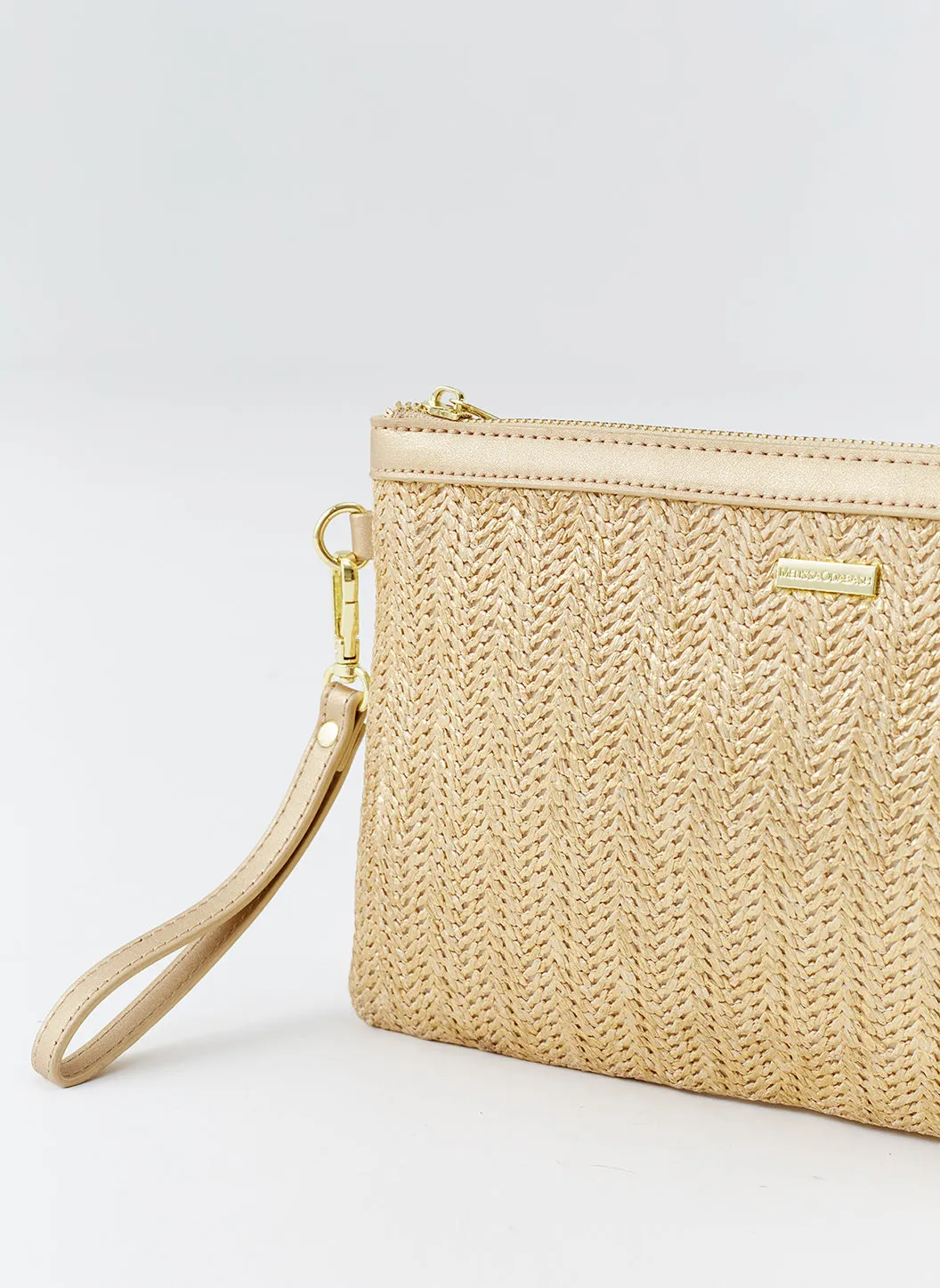 Capri Gold Clutch sold by Melissa Odabash product image thumbnail 2