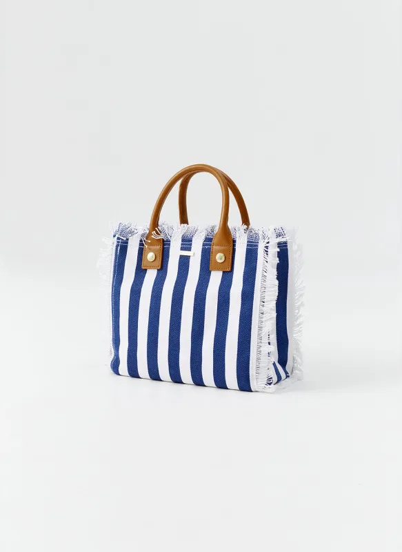 Porto Cervo Navy Nautical Tote sold by Melissa Odabash