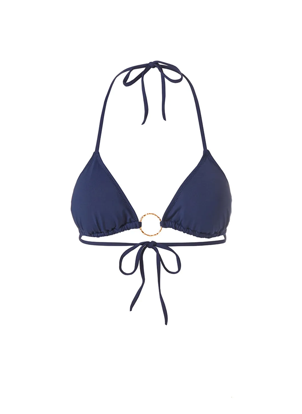 Miami Navy Bikini Top sold by Melissa Odabash