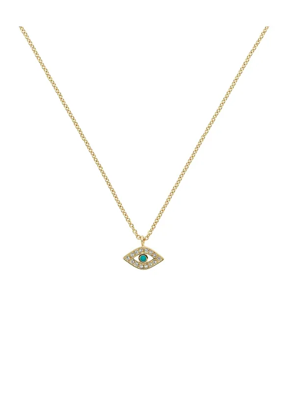 Gold Eye Pendant sold by Melissa Odabash