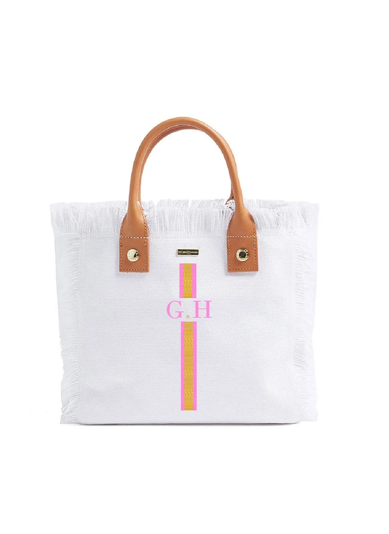 Porto Cervo White Pink/Gold sold by Melissa Odabash