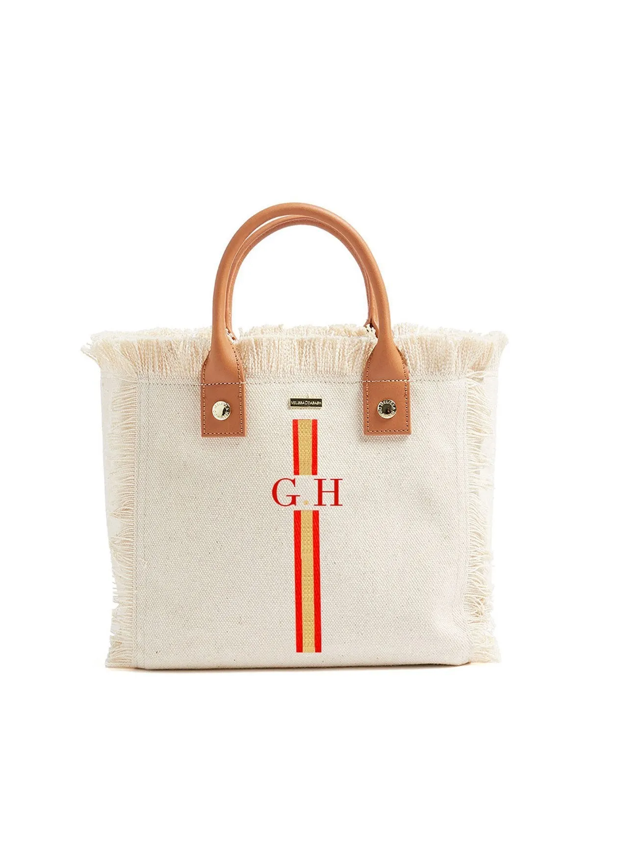 Porto Cervo Beige Red/Gold sold by Melissa Odabash