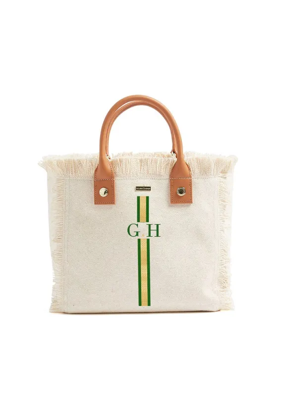 Porto Cervo Beige Green/Gold sold by Melissa Odabash