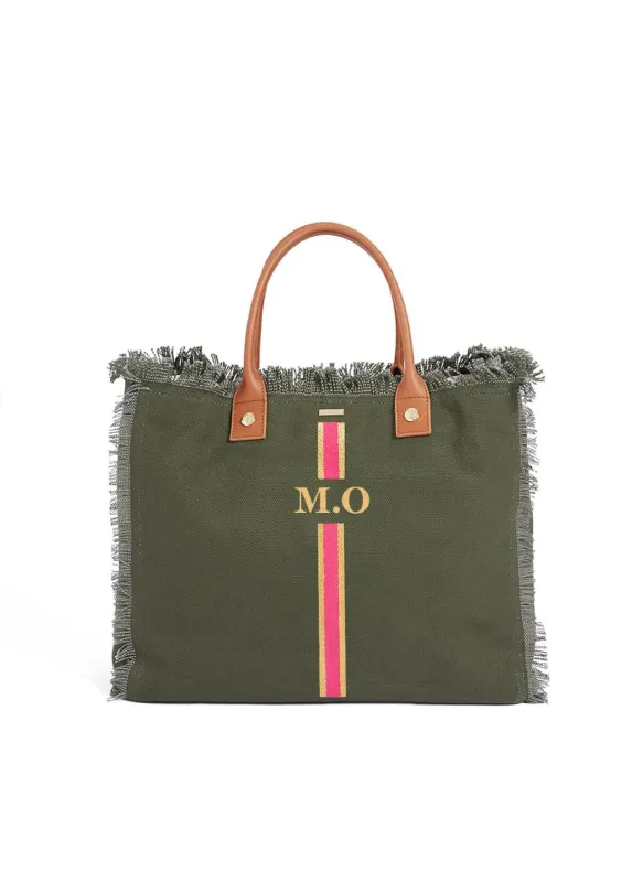 Cap Ferrat Olive Coral sold by Melissa Odabash