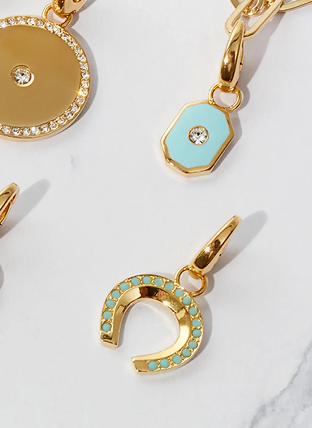 Turquoise Horseshoe Charm sold by Melissa Odabash product image thumbnail 2