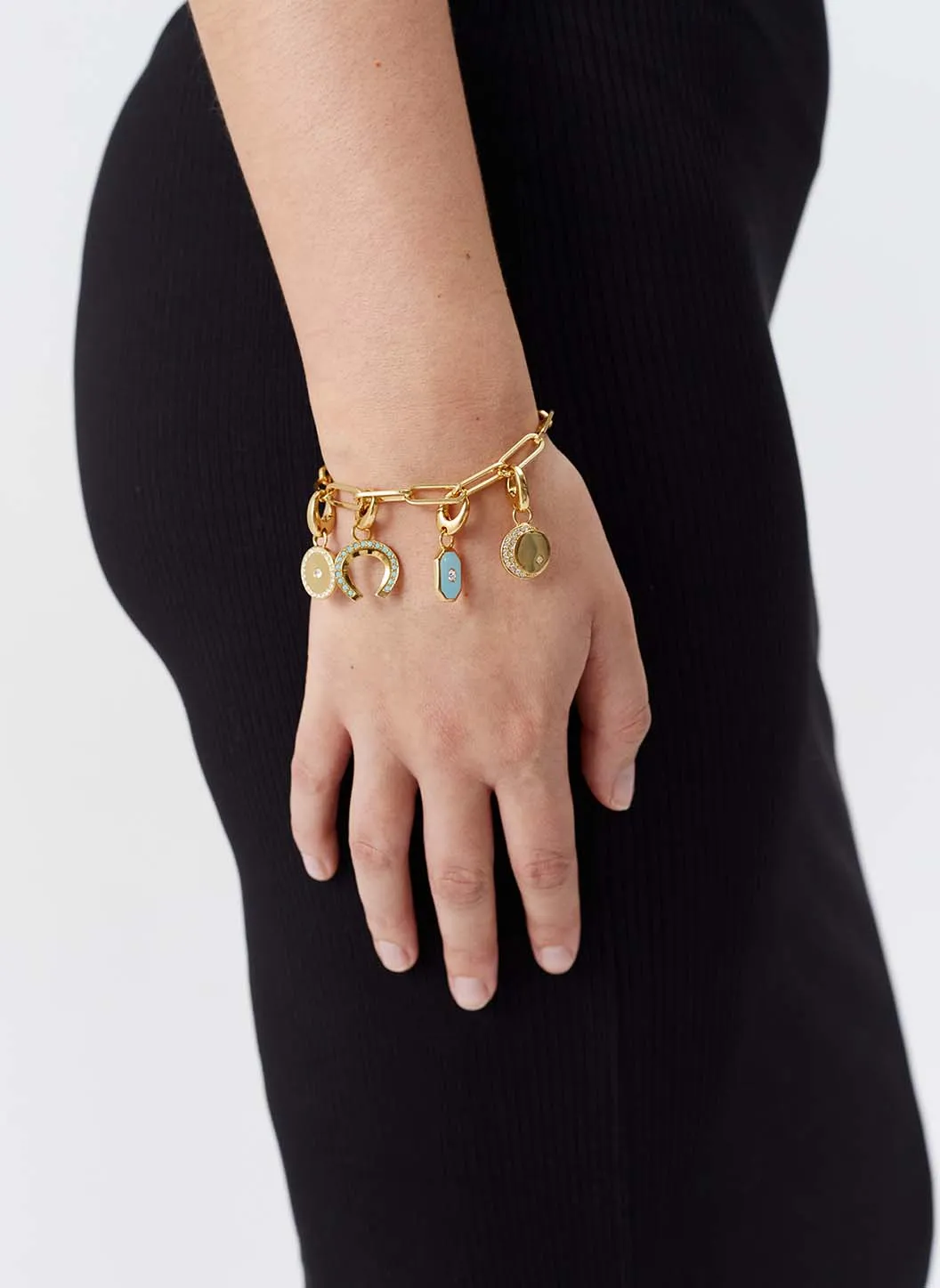 Turquoise Horseshoe Charm sold by Melissa Odabash product image thumbnail 3