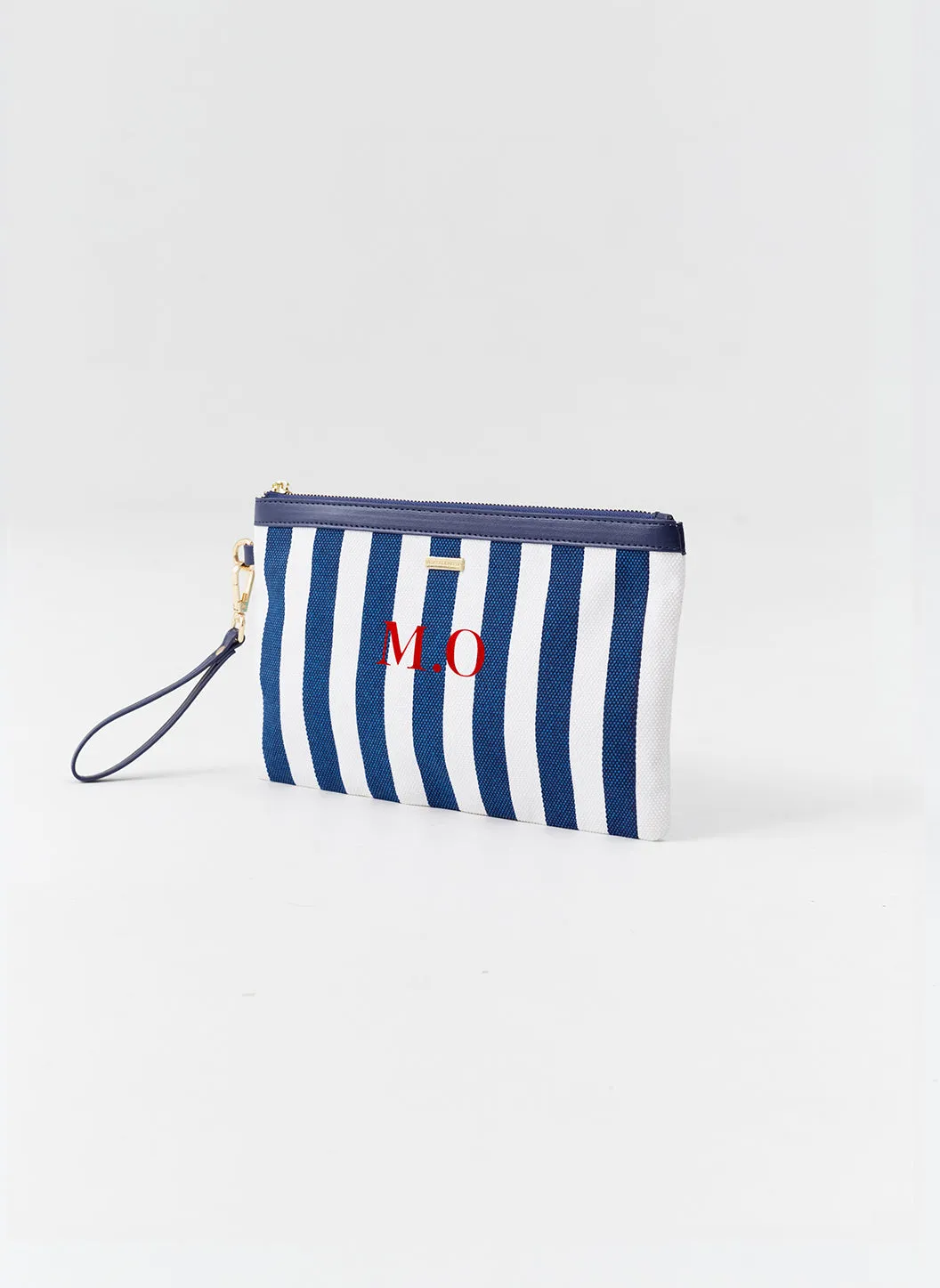 Personalised Capri Navy Nautical Bag sold by Melissa Odabash