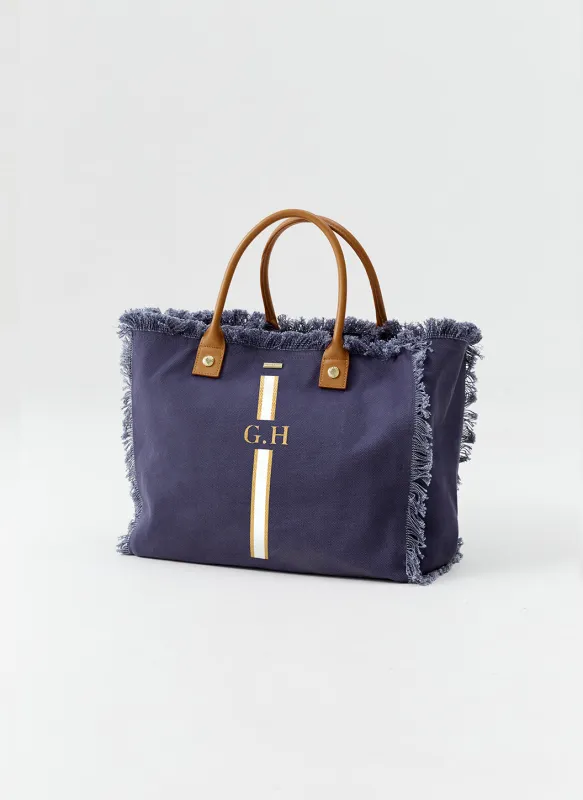 Cap Ferrat Navy White sold by Melissa Odabash
