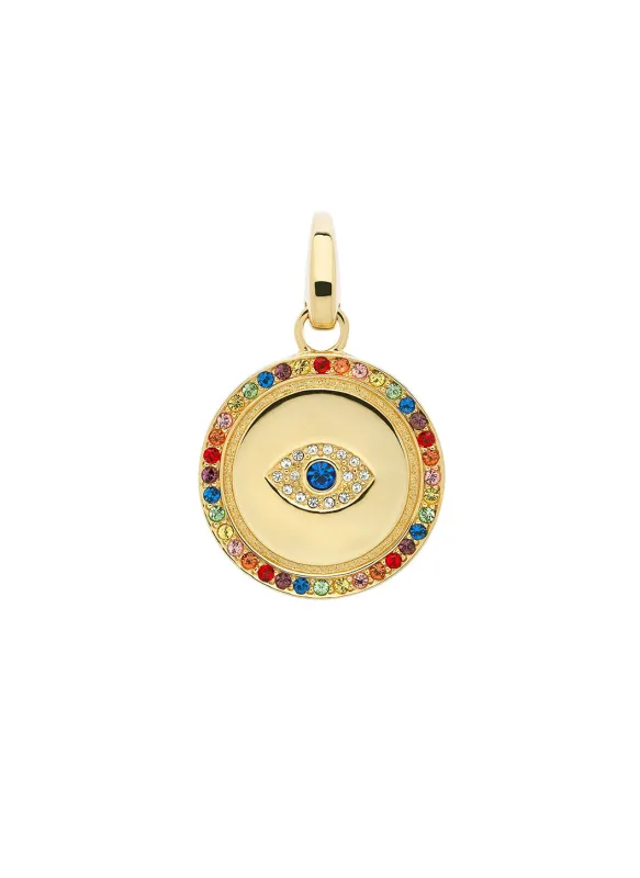 Gold Crystal Eye Large Charm sold by Melissa Odabash