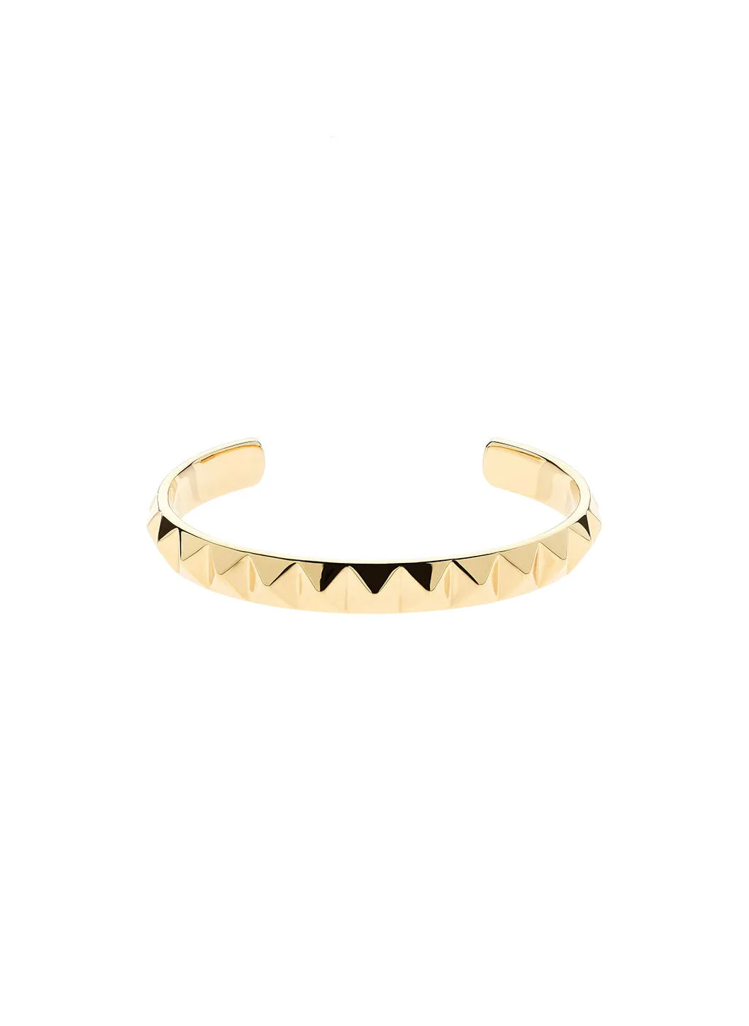 Gold Pyramid Bangle sold by Melissa Odabash