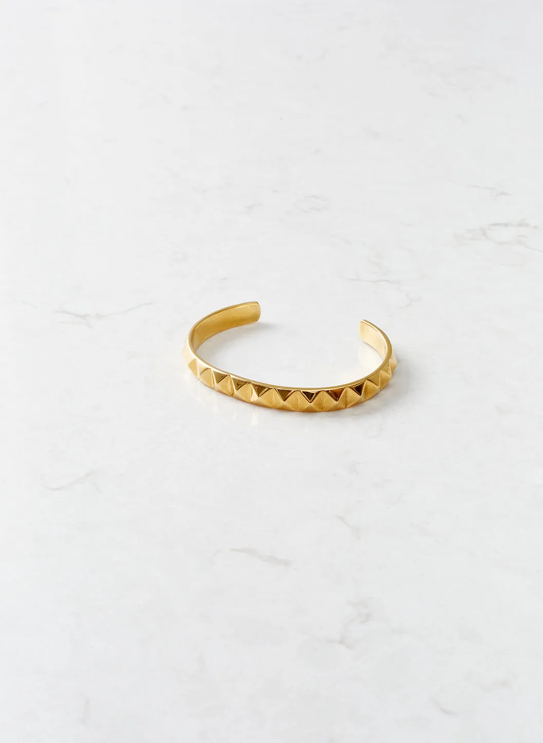 Gold Pyramid Bangle sold by Melissa Odabash product image thumbnail 2