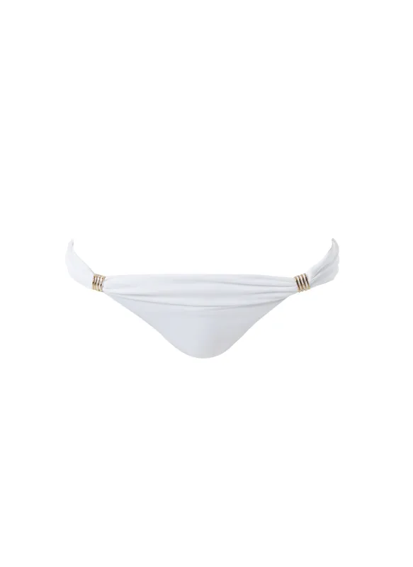 Grenada White Bikini Bottom sold by Melissa Odabash