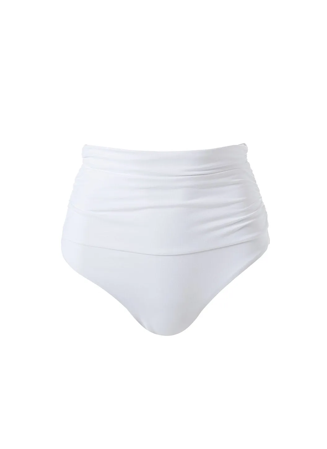 Exclusive Ancona White Bikini Bottom sold by Melissa Odabash