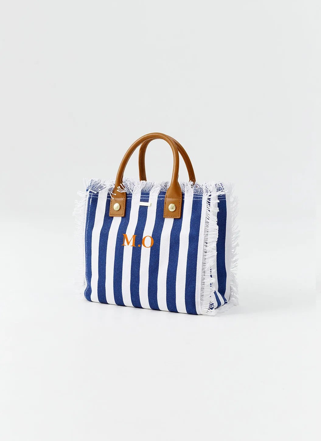 Porto Cervo Navy Nautical Orange sold by Melissa Odabash