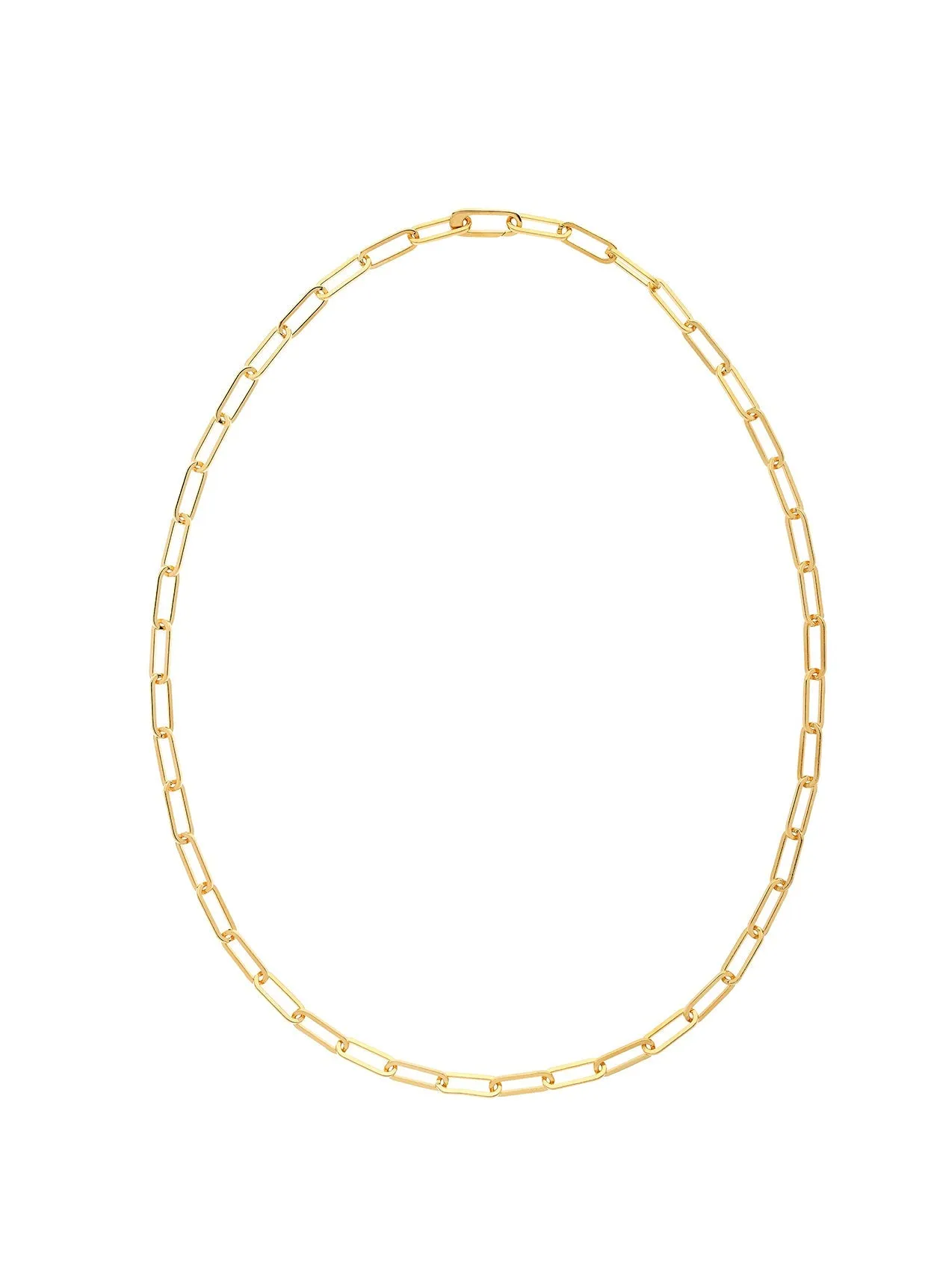 Gold Chain Paperclip Long Necklace sold by Melissa Odabash product image thumbnail 2