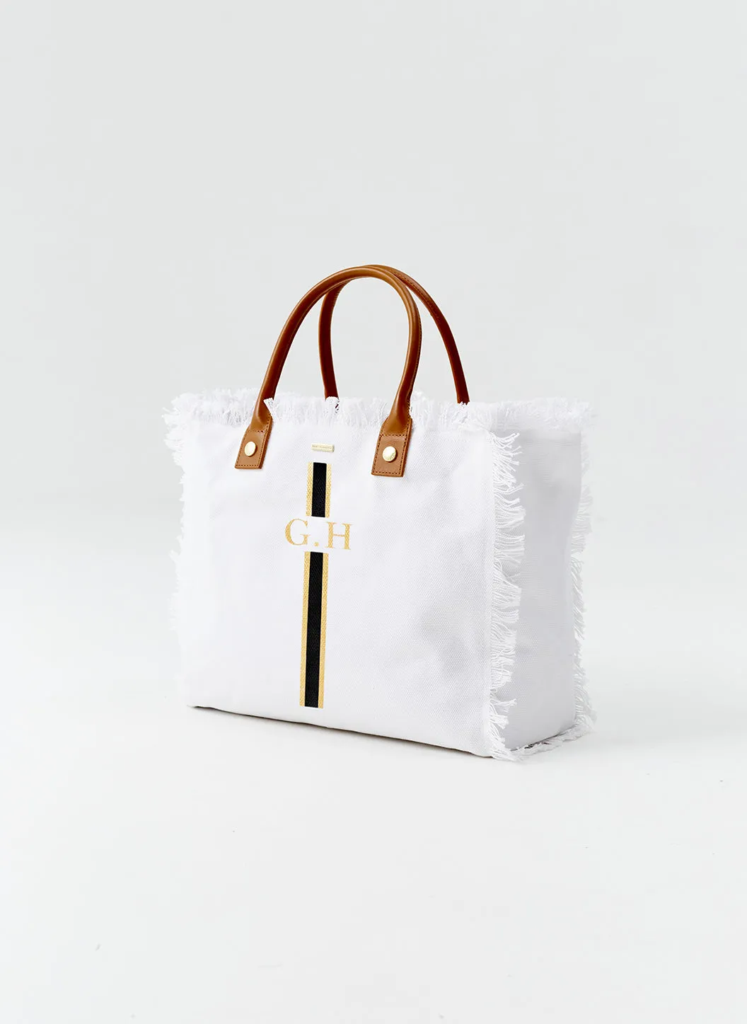 Cap Ferrat White Black sold by Melissa Odabash