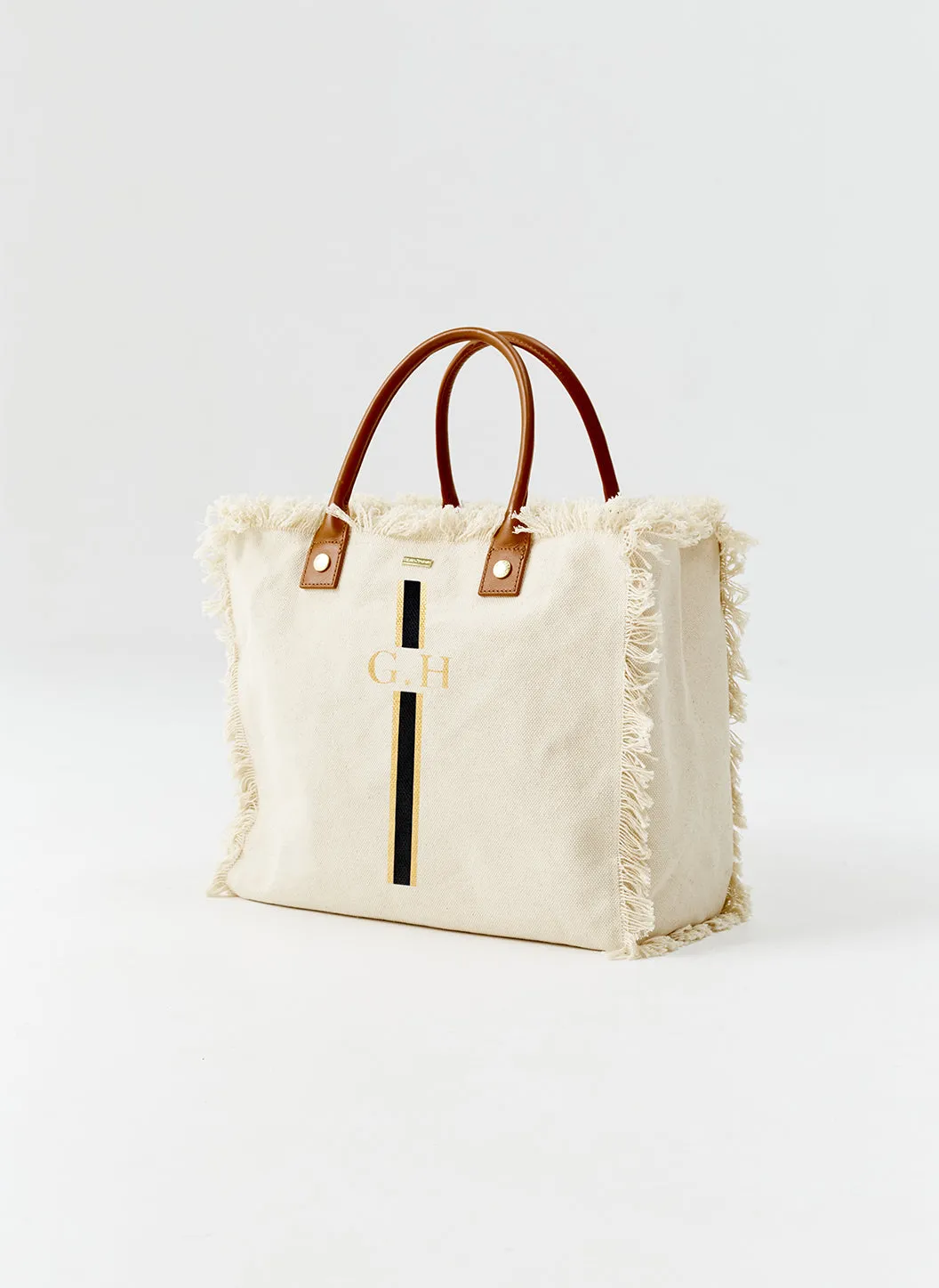 Cap Ferrat Beige Black sold by Melissa Odabash