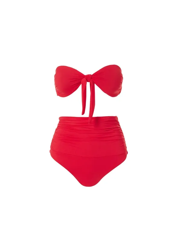 Caribe Red Bikini made by Melissa Odabash