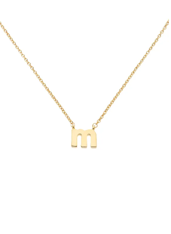 Letter 'm' Pendant Necklace sold by Melissa Odabash