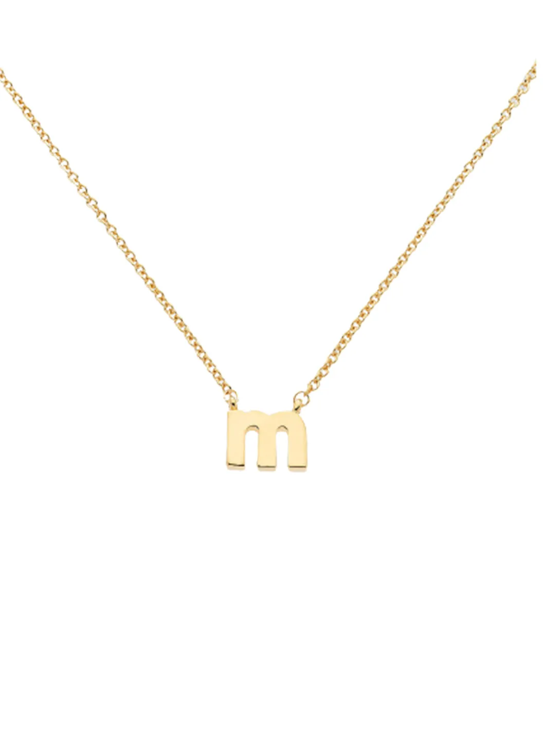 Letter 'm' Pendant Necklace sold by Melissa Odabash
