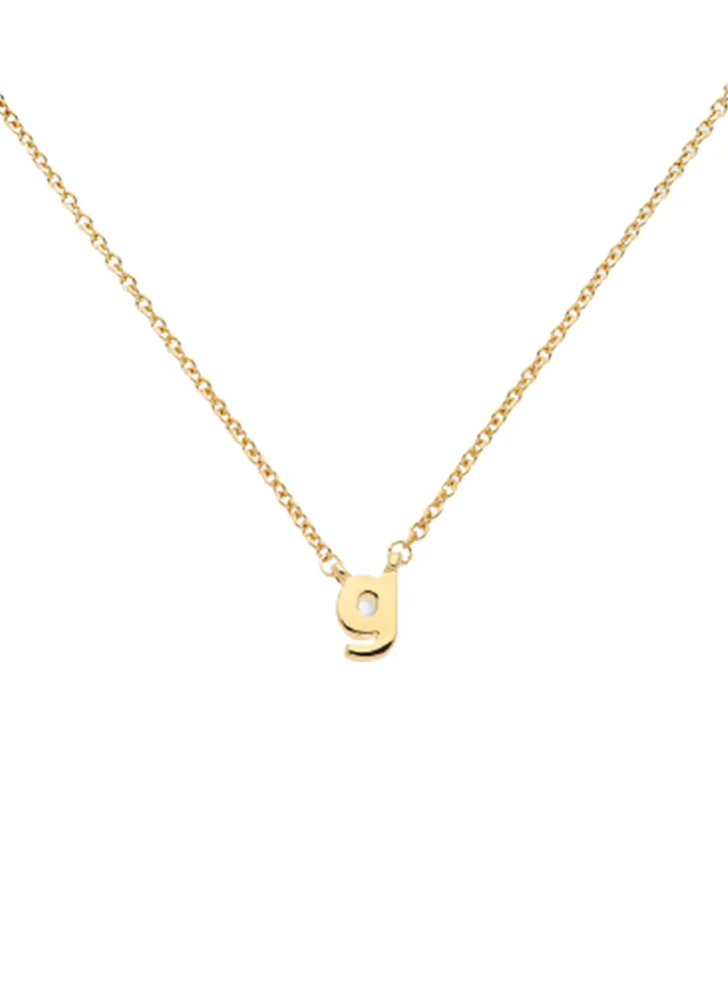 Letter 'g' Pendant Necklace sold by Melissa Odabash