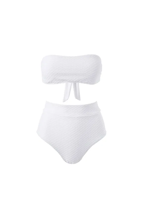 Asia White Waves Bikini made by Melissa Odabash