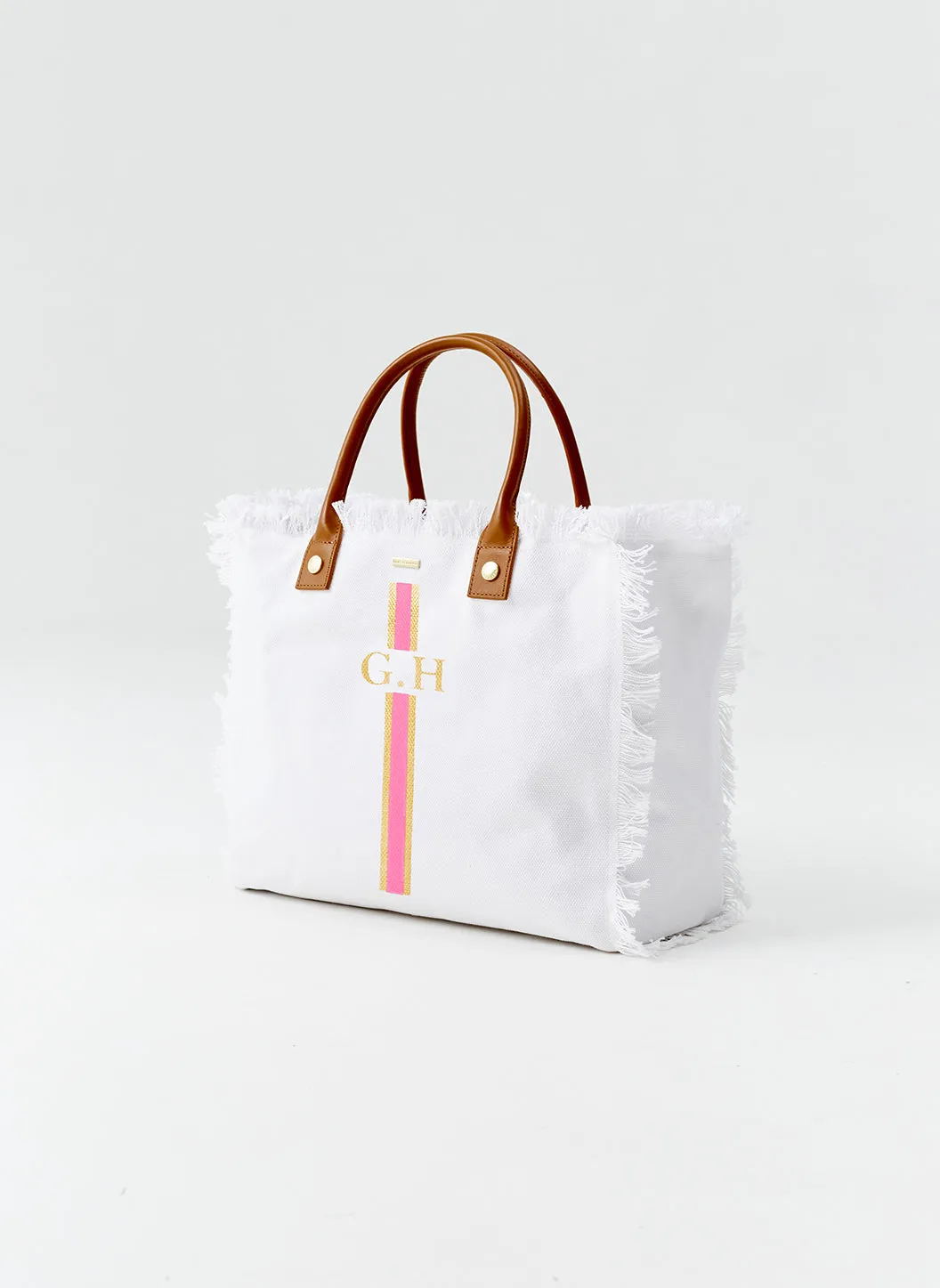 Cap Ferrat White Pink sold by Melissa Odabash