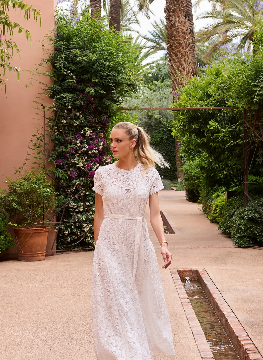 Elara White Dress sold by Melissa Odabash product image thumbnail 4