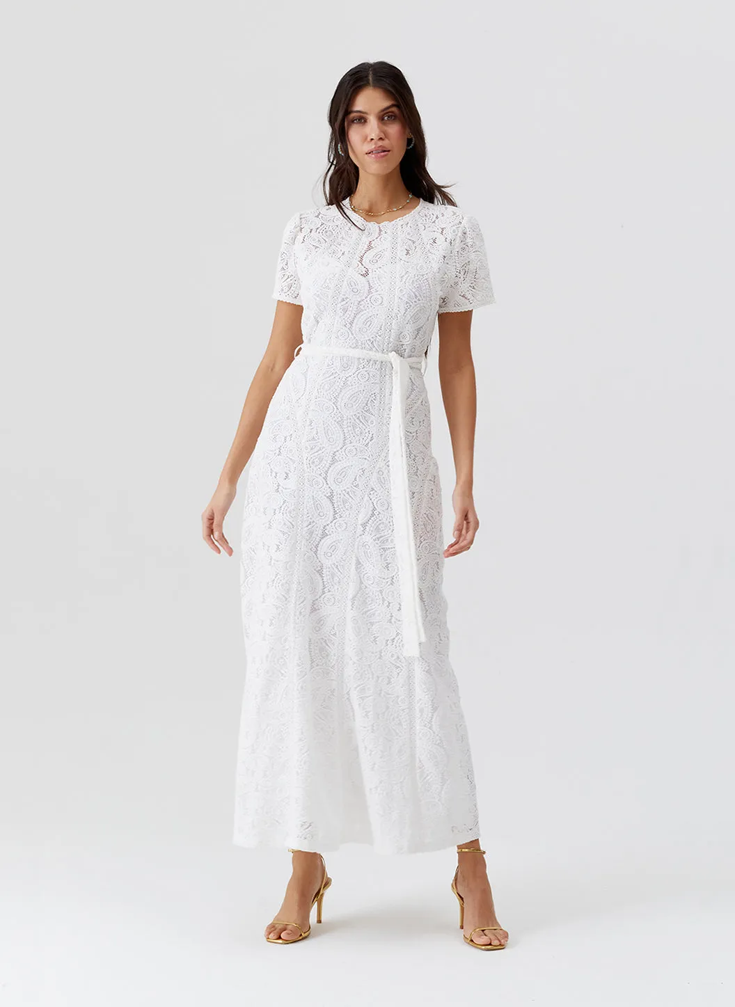 Elara White Dress sold by Melissa Odabash product image thumbnail 2