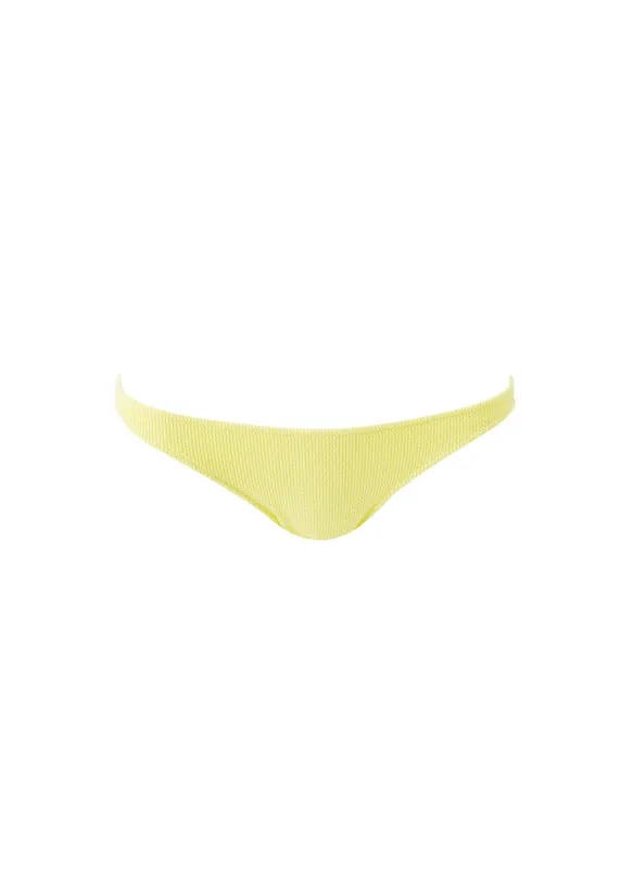 Exclusive Ibiza Yellow Ridges Bikini Bottom sold by Melissa Odabash