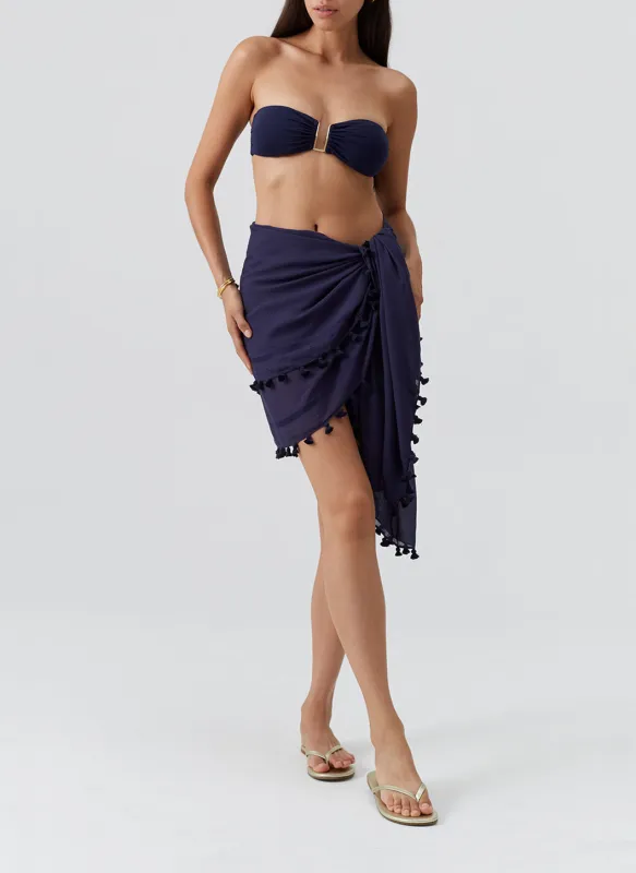Pareo Navy sold by Melissa Odabash