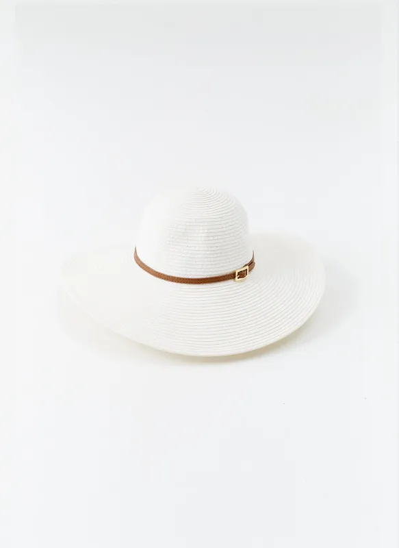 Jemima White Hat sold by Melissa Odabash