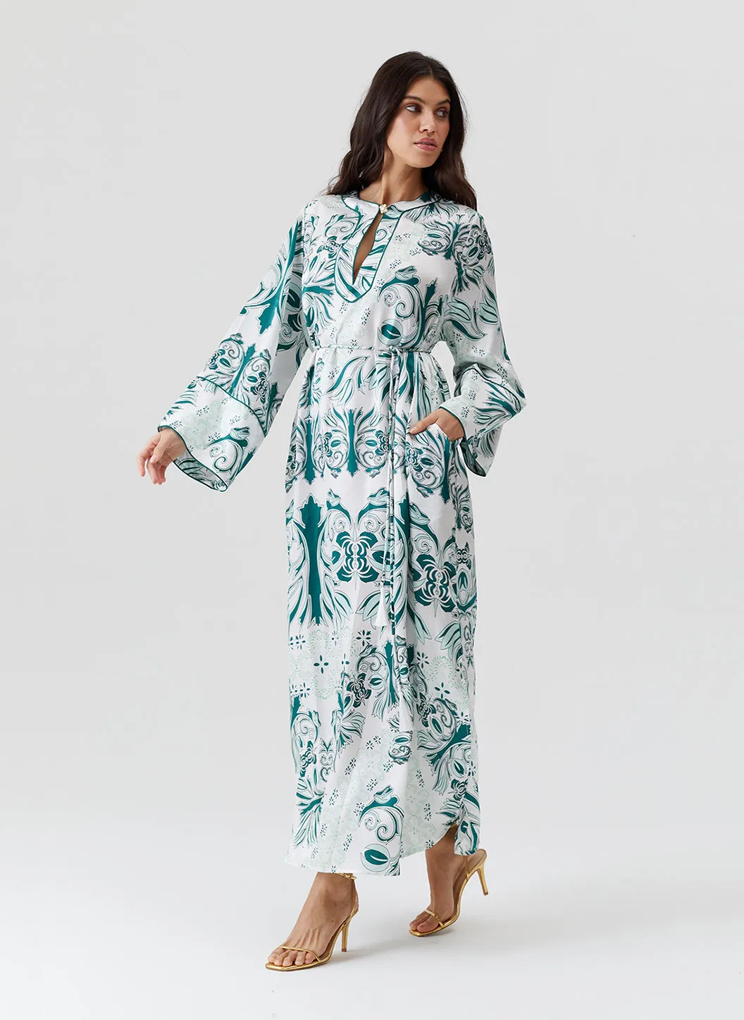 Zephyra Topaz Kaftan sold by Melissa Odabash product image thumbnail 4