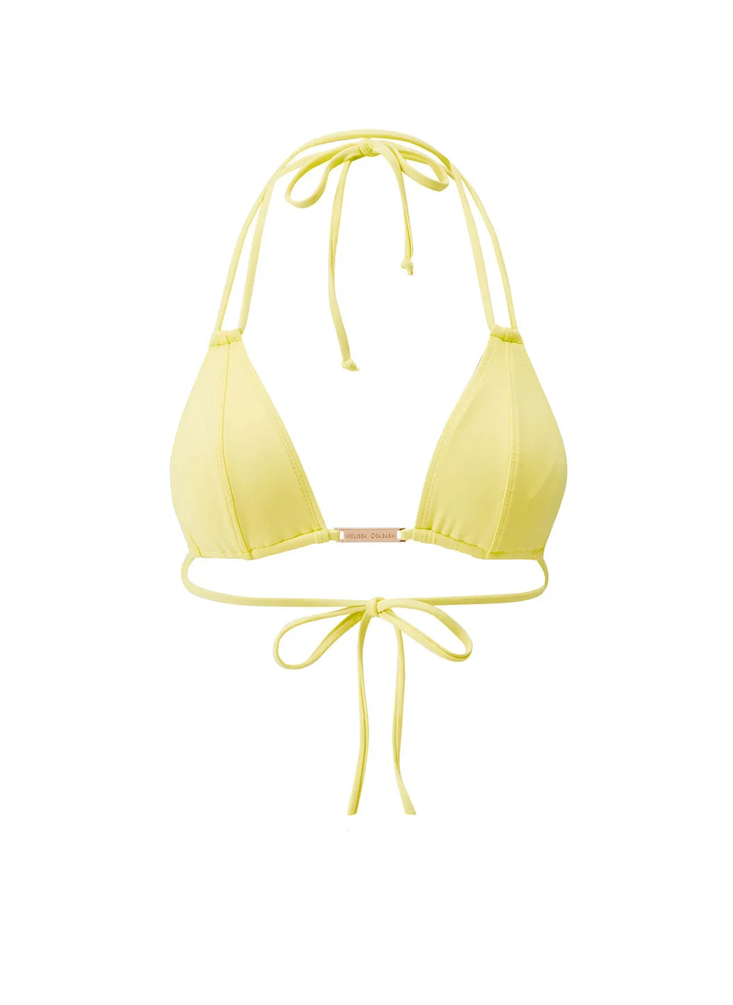 Girona Yellow Bikini Top sold by Melissa Odabash