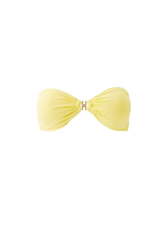 Istanbul Yellow Bikini Top made by Melissa Odabash