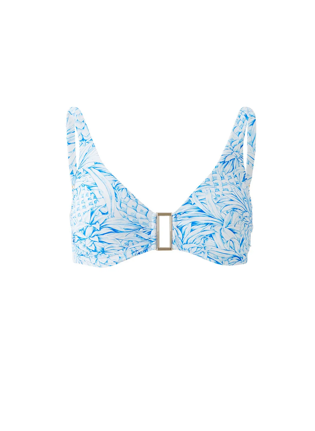 Bel Air Pineapples Bikini Top sold by Melissa Odabash