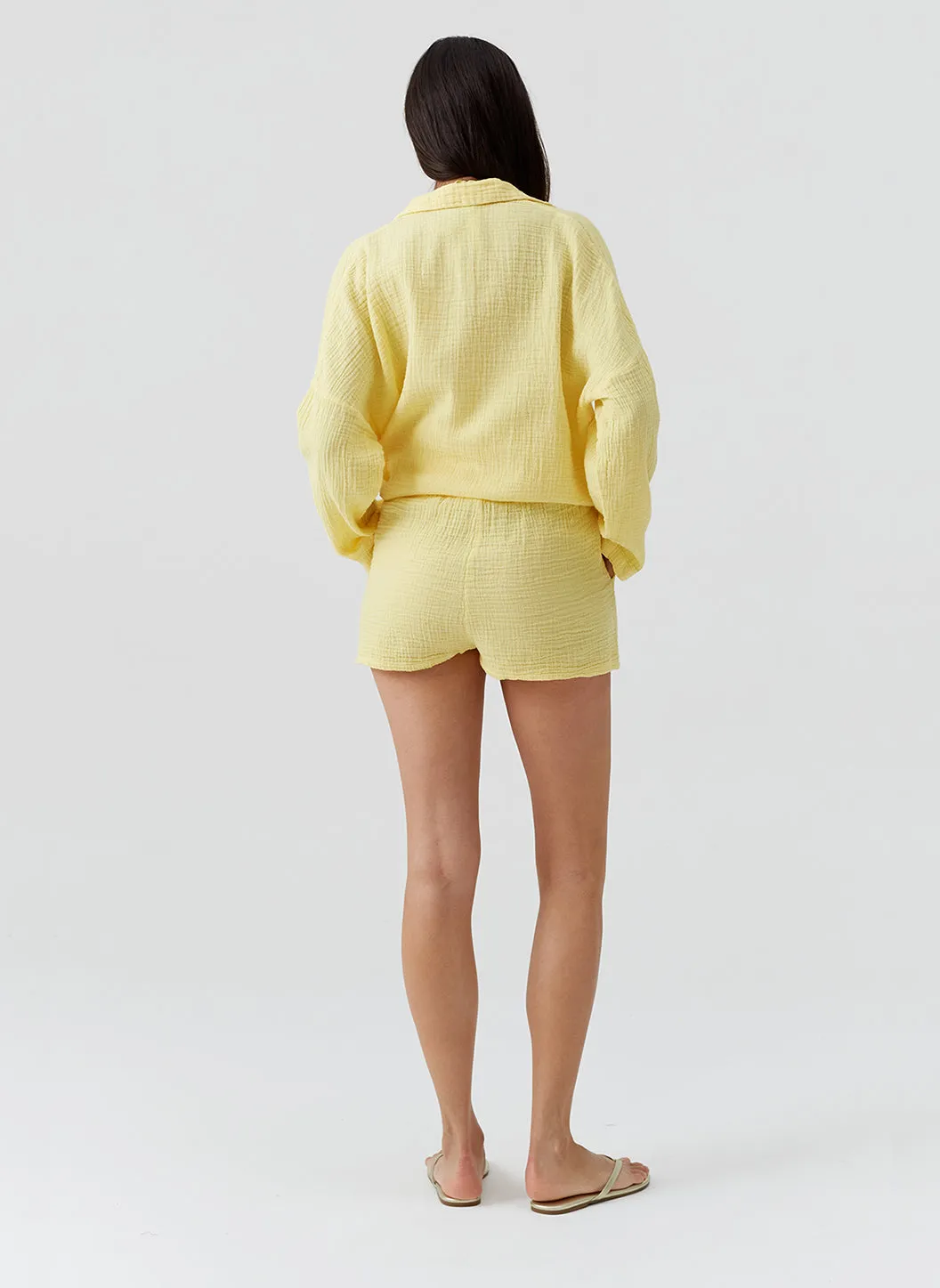 Abbie Yellow Shorts sold by Melissa Odabash product image thumbnail 4