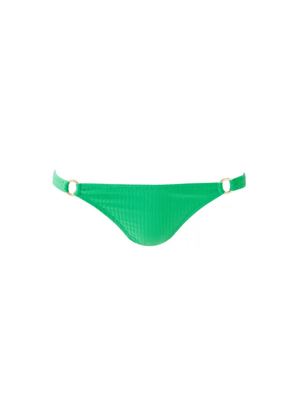 Montenegro Green Ribbed Bikini Bottom sold by Melissa Odabash