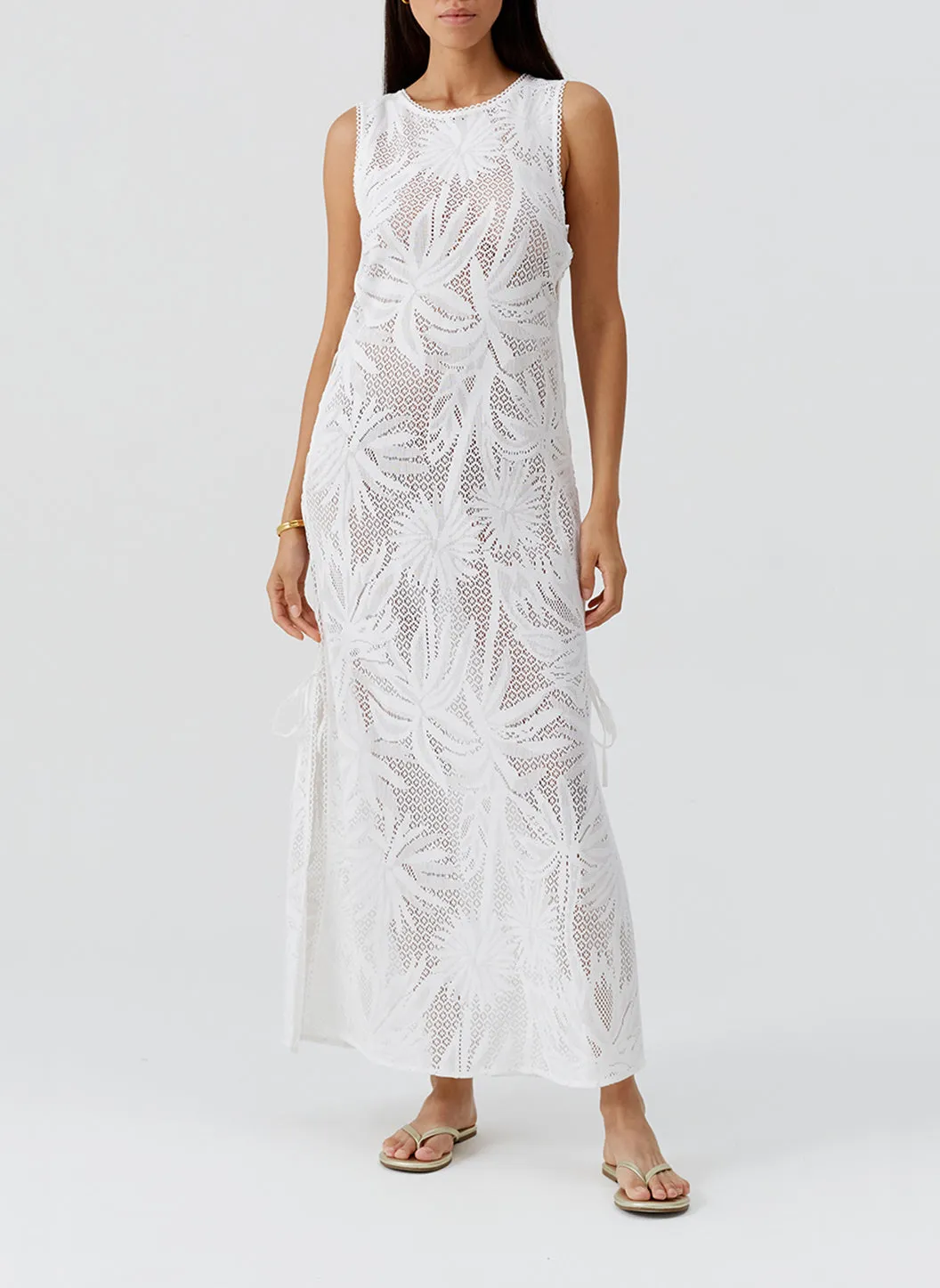 Jada White Dress sold by Melissa Odabash product image thumbnail 4