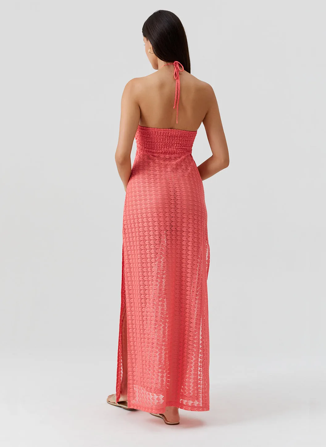 Harriet Apricot Dress sold by Melissa Odabash product image thumbnail 3