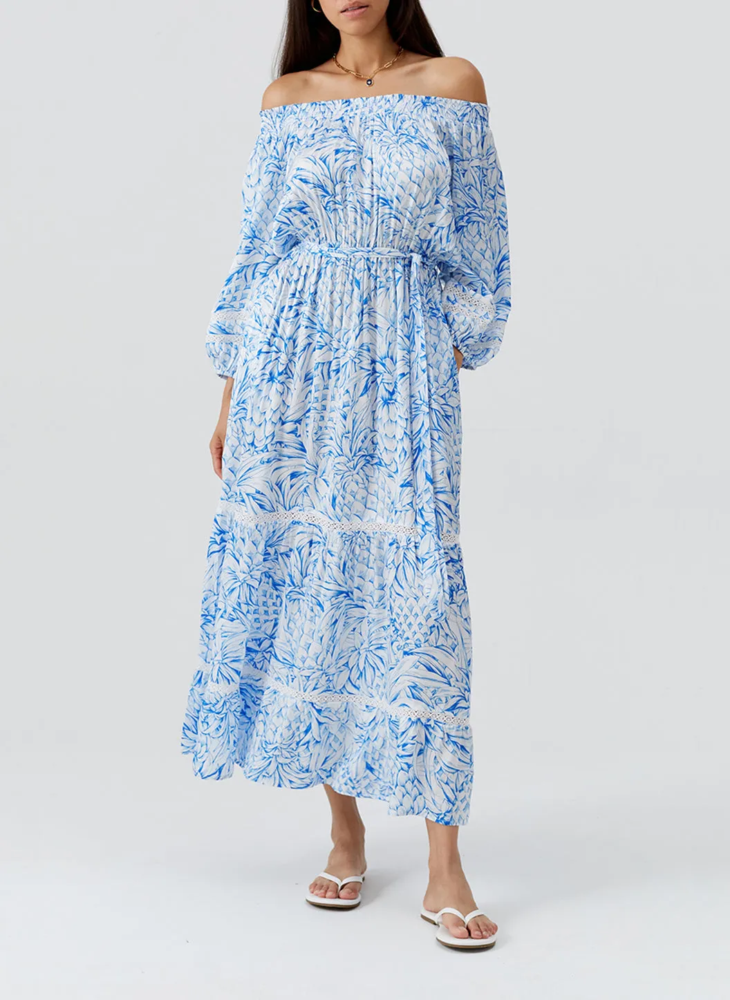 Clover Pineapples Dress sold by Melissa Odabash product image thumbnail 3