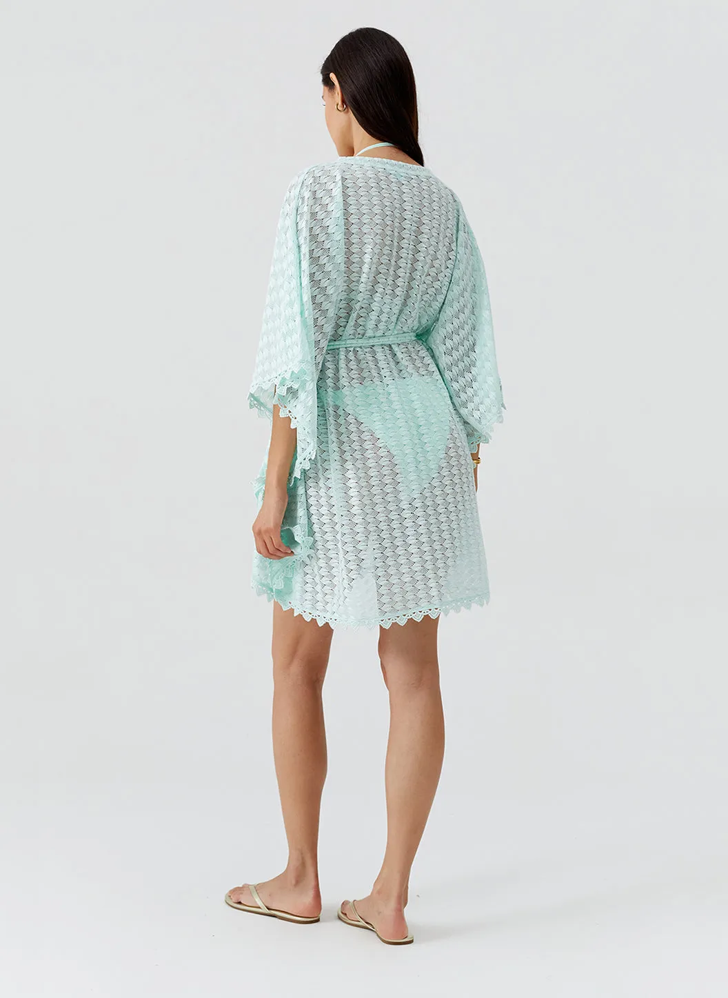 Petra Mint Kaftan sold by Melissa Odabash product image thumbnail 4