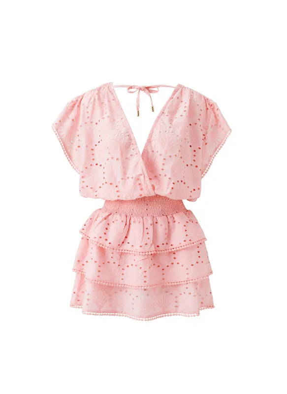 Jess Peach Dress made by Melissa Odabash