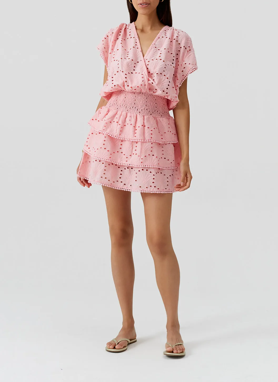 Jess Peach Dress sold by Melissa Odabash product image thumbnail 5