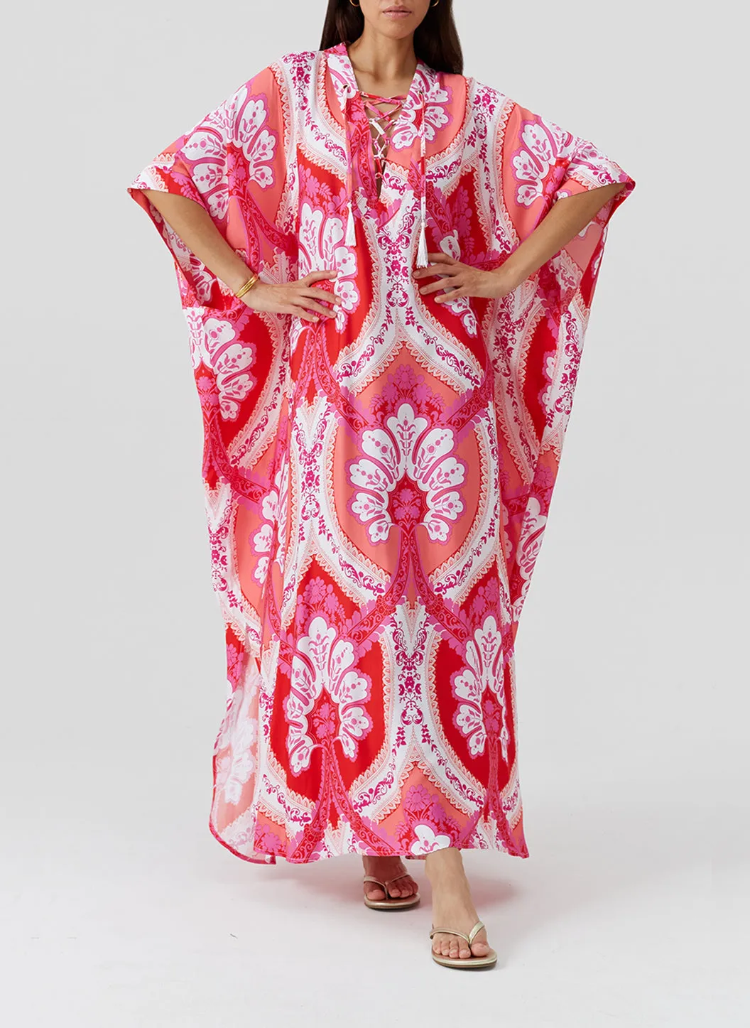 Carlotta Ornate Kaftan sold by Melissa Odabash product image thumbnail 3