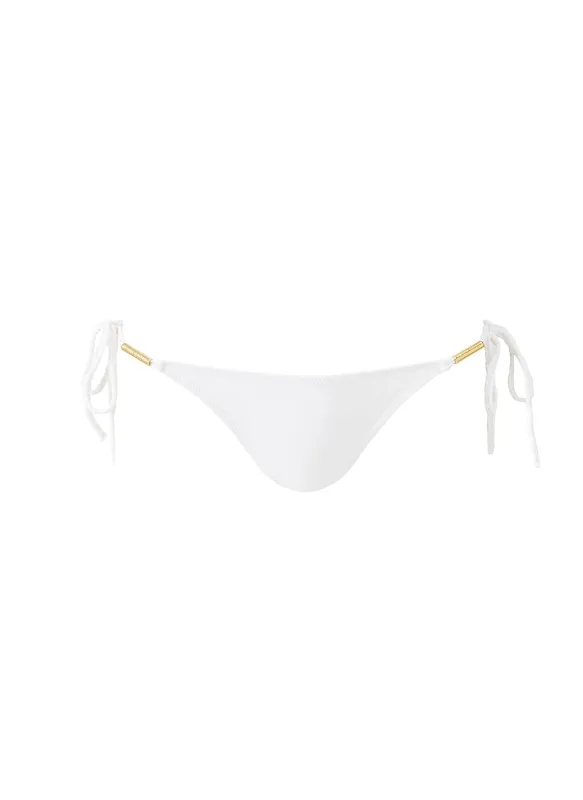 Tasmania White Bikini Bottom sold by Melissa Odabash